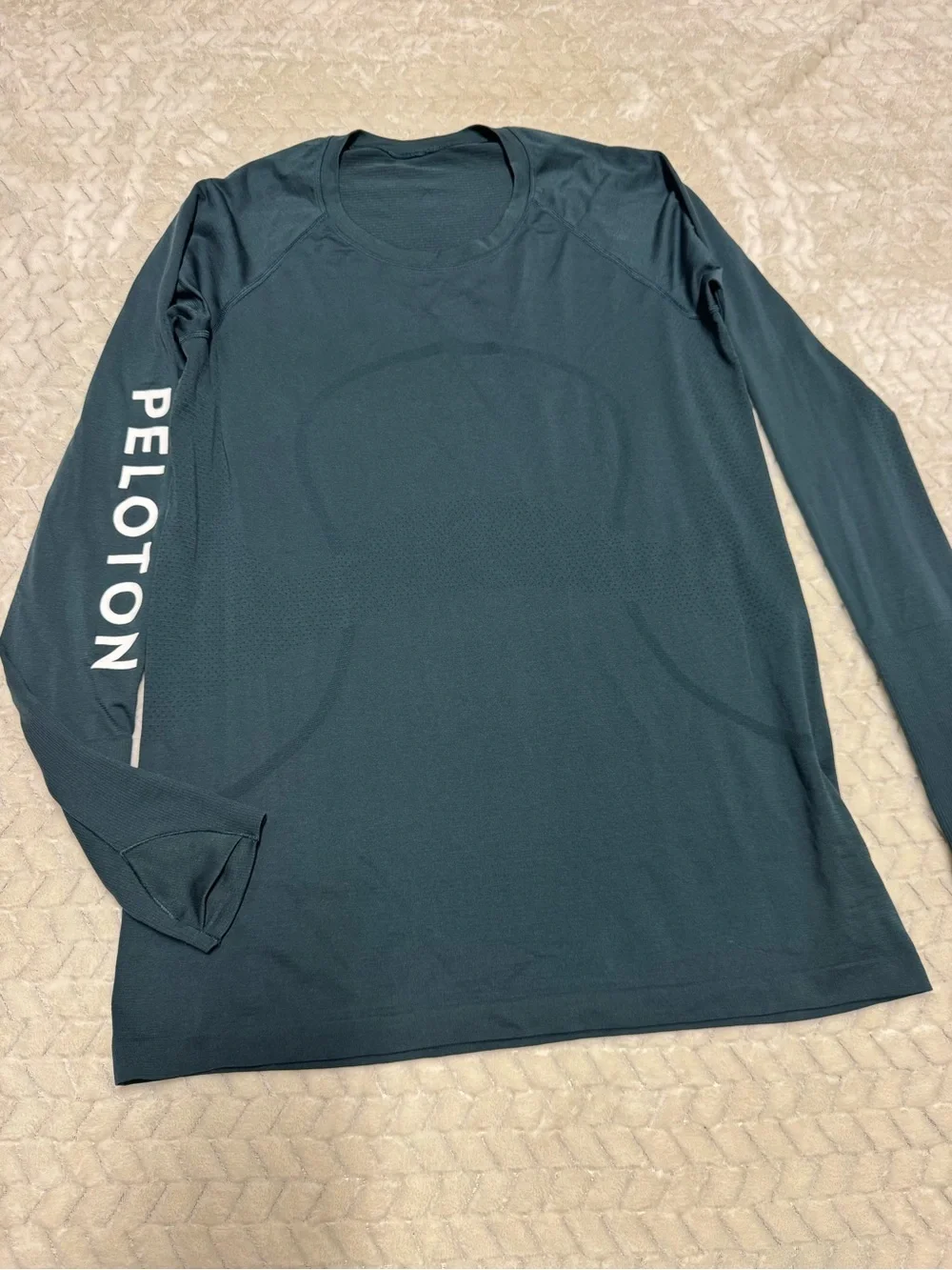 Green Lululemon X Peloton dri fit tee in size 12